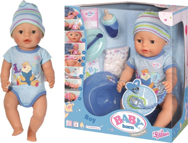Кукла Baby Born мальчик 43 см Zapf Creation 822012