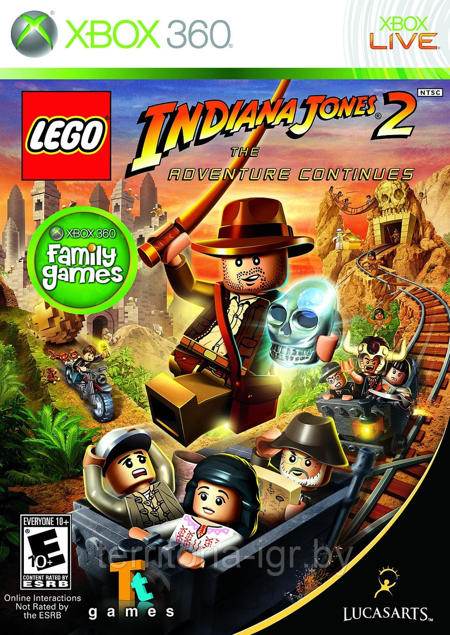 LEGO Indiana Jones 2 The Adventure Continues Xbox 360 - фото 1 - id-p67345963
