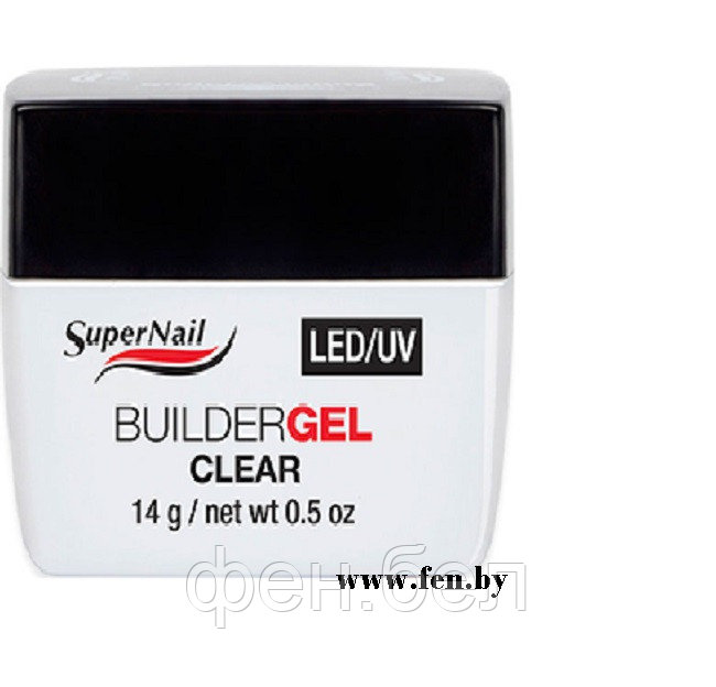 Гель Super Nail LED/ UV BuilderGEL Clear прозрачный 14g