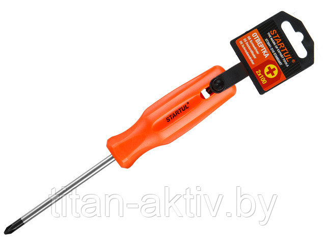 Отвертка ""+"" №2 100мм PH STARTUL STANDART (ST3041-210) (крестовая Phillips)