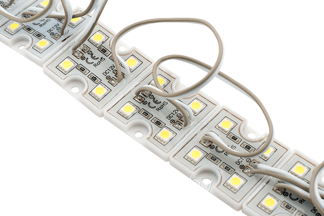 Модуль светодиодый SWG Серия MD5 (5050) , 4LED, 0,96Вт, 12В, IP65,Холодный белый