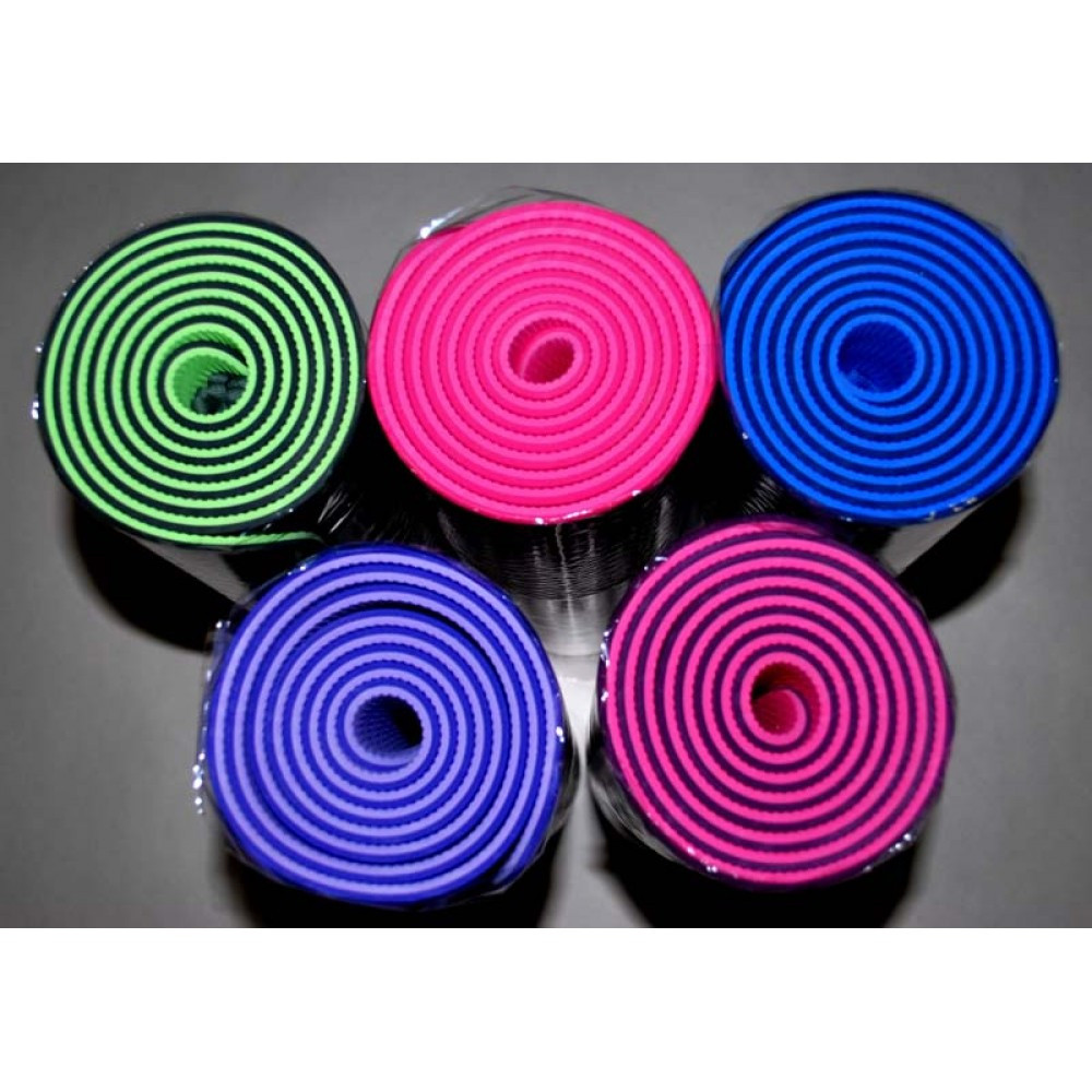 Коврик для йоги, фитнеса,ПРОФИ ,180х61х0,5 TPE , цвета в ассортименте - фото 5 - id-p7130589