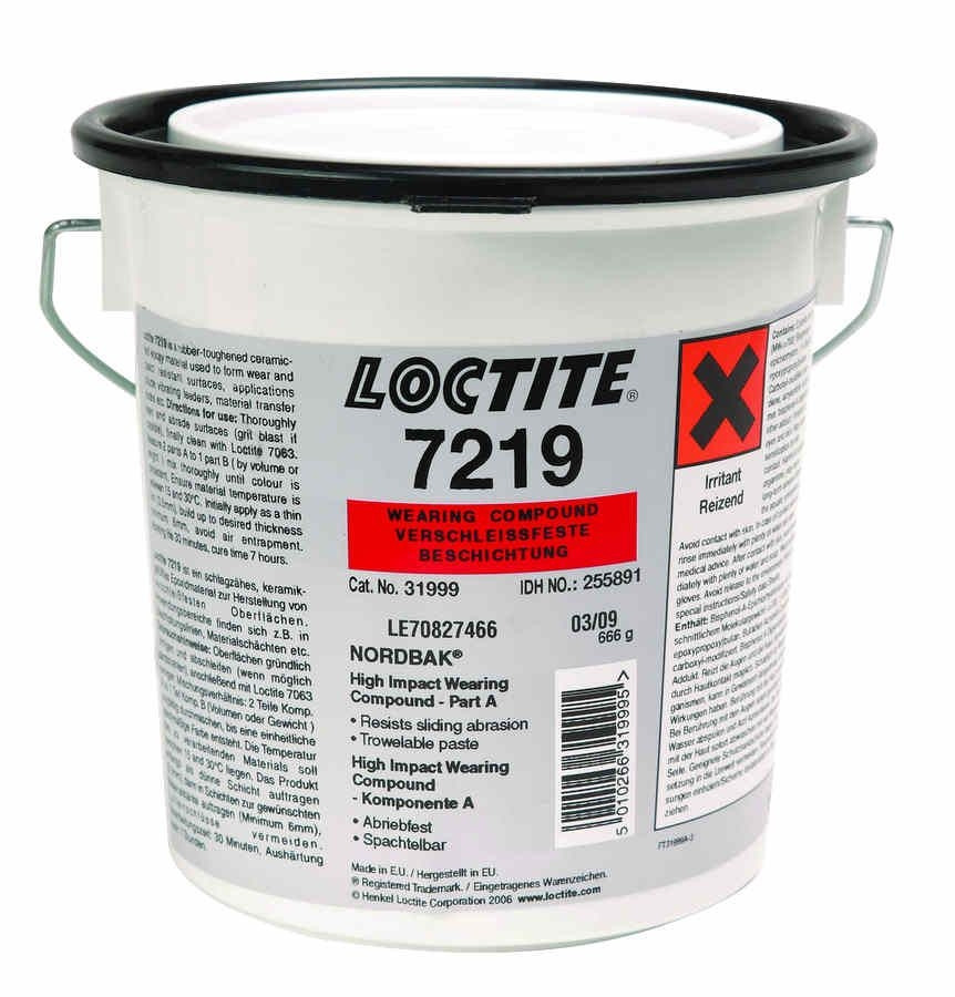 Износостойкое покрытие Loctite РС 7219  ударо- вибростойкий эпоксидный состав 1кг