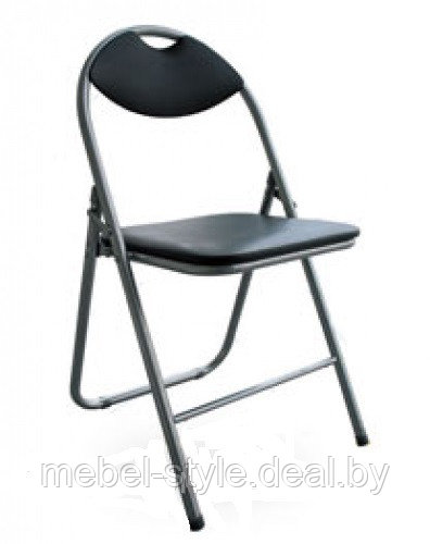 Складной стул ЭЛЕГАНТ алюм для посетителей и дома, кресла ELEGANT Silver кож/зам V - - фото 6 - id-p68664447