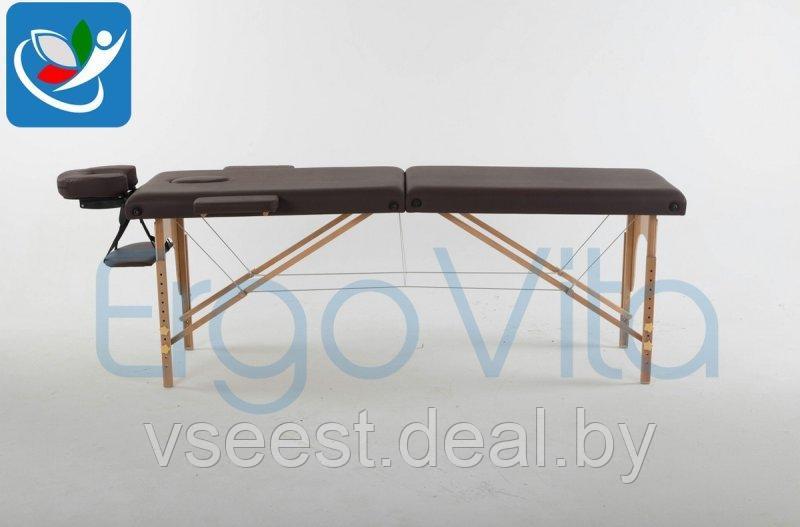 Складной массажный стол ErgoVita Classic (коричневый) - фото 2 - id-p67466836