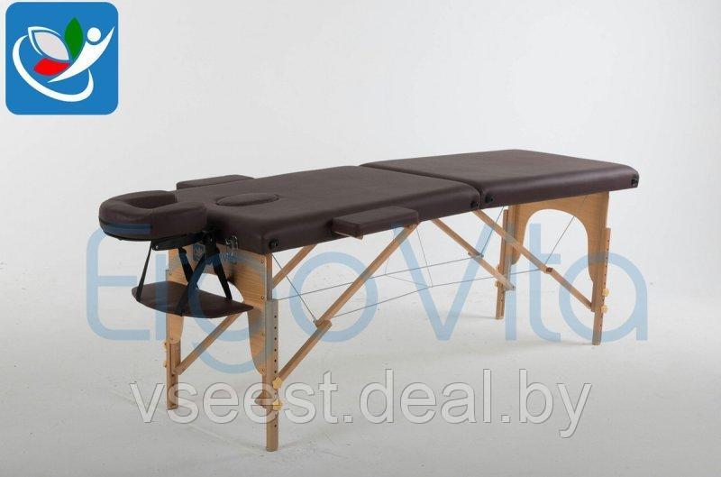 Складной массажный стол ErgoVita Classic (коричневый) - фото 3 - id-p67466836