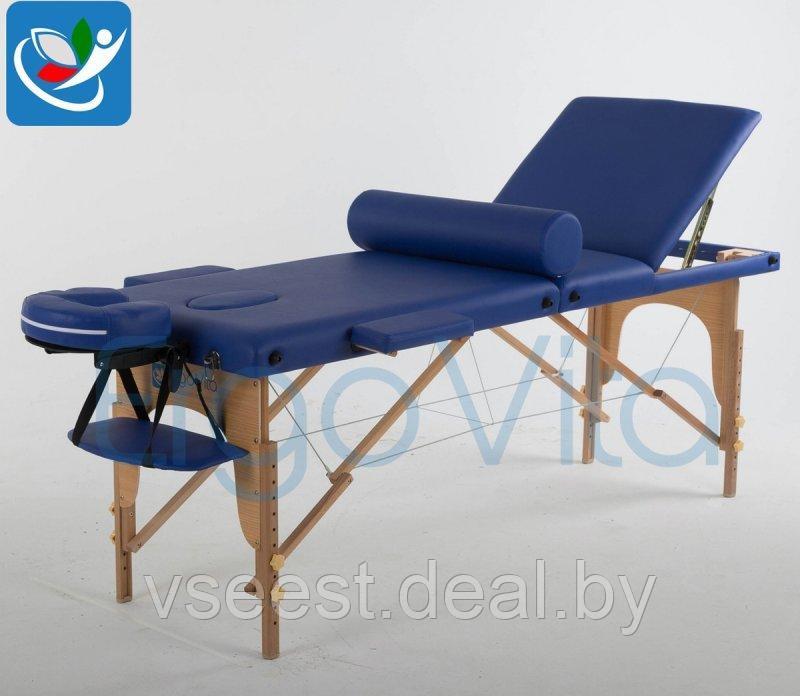 Складной массажный стол ErgoVita Classic Plus (синий) - фото 2 - id-p67466841