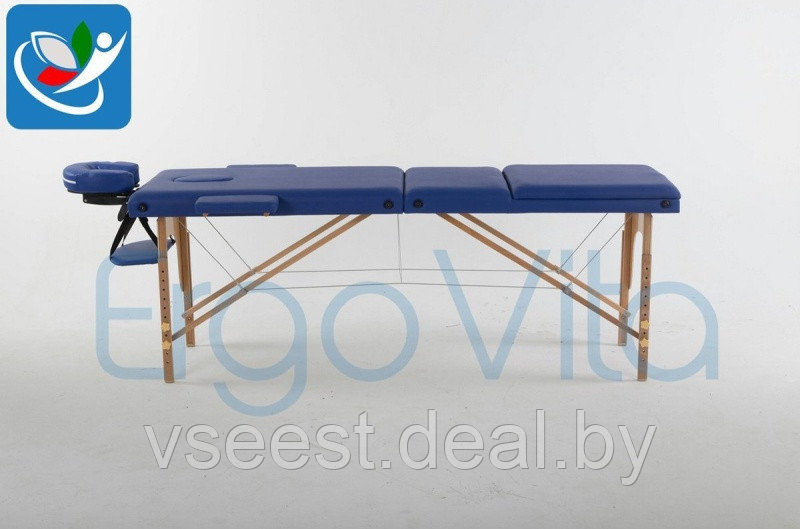 Складной массажный стол ErgoVita Classic Plus (синий) - фото 3 - id-p67466841