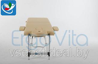 Складной массажный стол ErgoVita Classic Alu (бежевый), фото 3