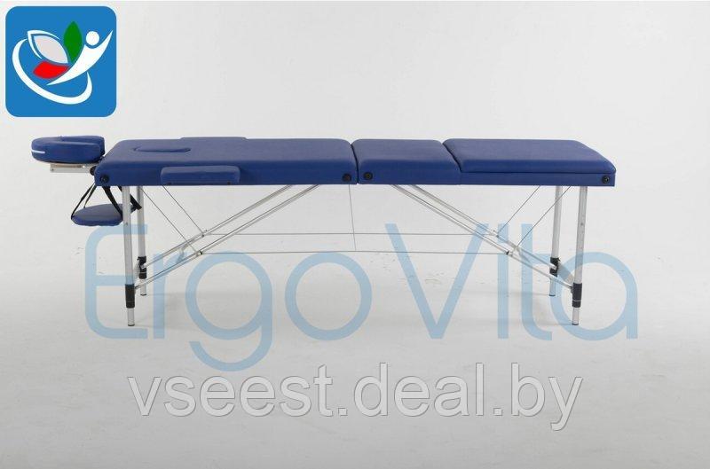 Складной массажный стол ErgoVita Classic Alu Plus (синий) - фото 3 - id-p67466849