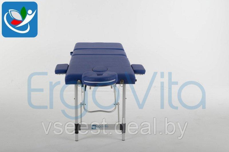 Складной массажный стол ErgoVita Classic Alu Plus (синий) - фото 6 - id-p67466849