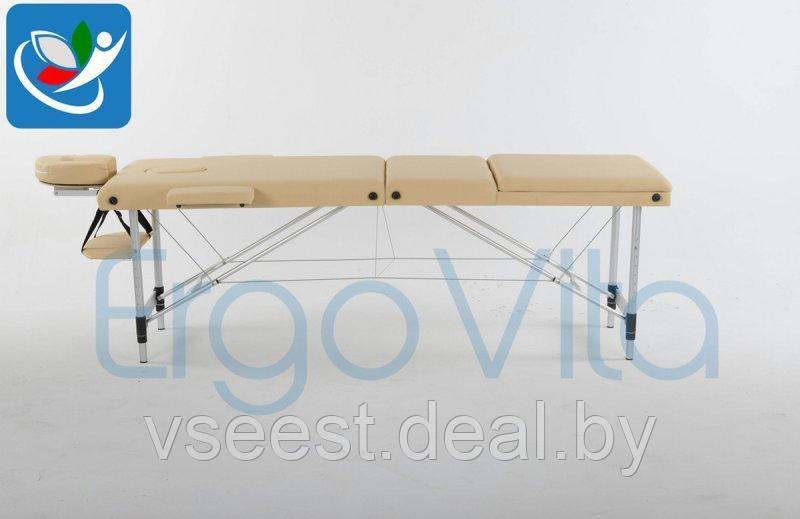 Складной массажный стол ErgoVita Classic Alu Plus (бежевый) - фото 3 - id-p67466847