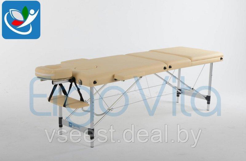 Складной массажный стол ErgoVita Classic Alu Plus (бежевый) - фото 4 - id-p67466847
