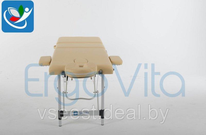Складной массажный стол ErgoVita Classic Alu Plus (бежевый) - фото 6 - id-p67466847