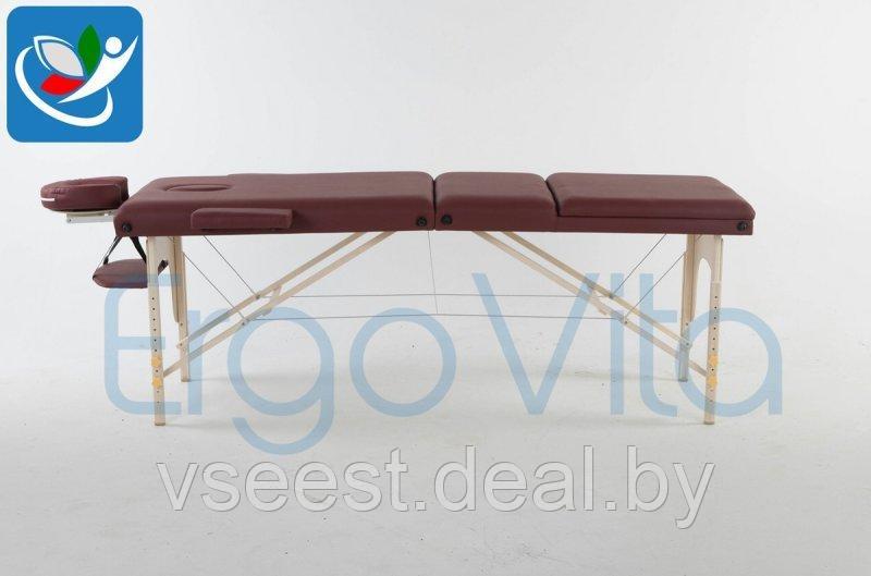 Складной массажный стол ErgoVita Master Plus (бордовый) - фото 3 - id-p67466860