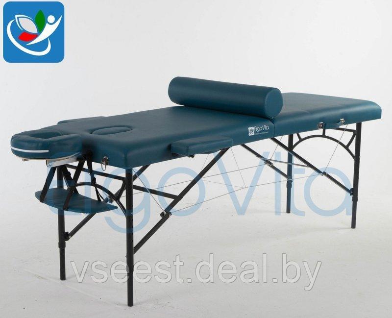Складной массажный стол ErgoVita Master Alu (сине-зеленый)