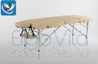 Складной массажный стол ErgoVita Master Alu Plus (бежевый), фото 2