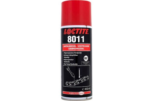 Масло для цепей Loctite LB 8011 высокотемпературное аэрозоль 400 мл - фото 1 - id-p67479093