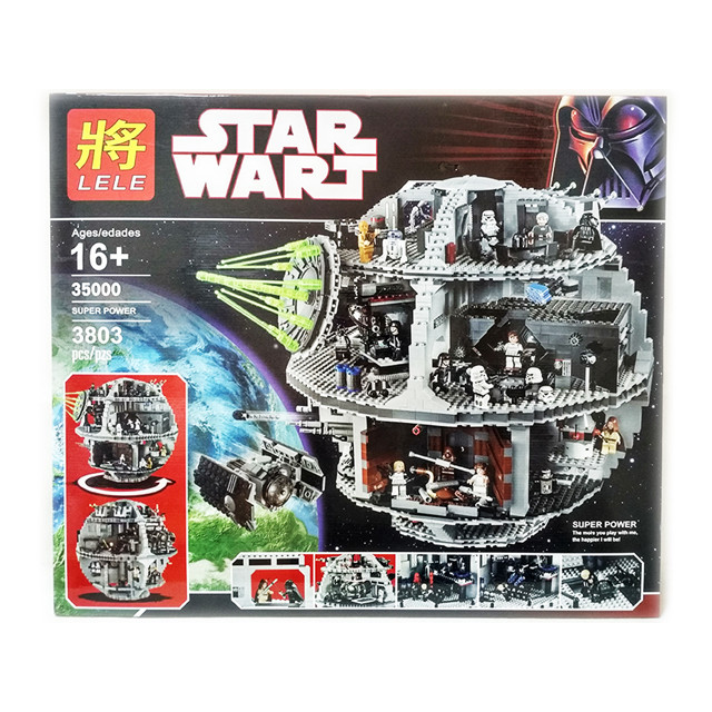Конструктор Lele Star Wars 35000 "Звезда Смерти" (аналог Lego Star Wars 10188) 3803 детали