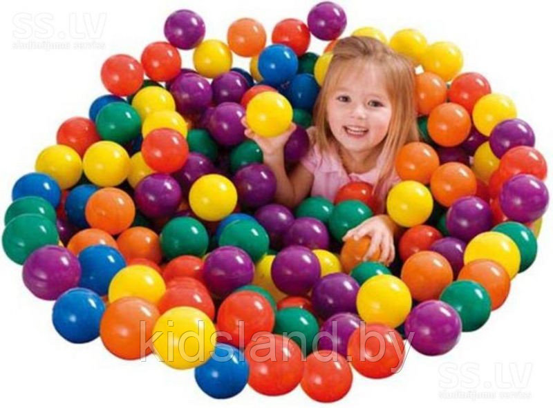 Мячики - шарики для сухого бассейна Intex 49600 Fun Ballz (100шт/8см) - фото 2 - id-p67494670
