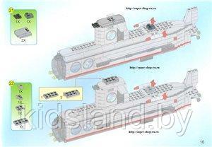Конструктор Brick брик 816 военная подводная лодка - фото 5 - id-p67494684
