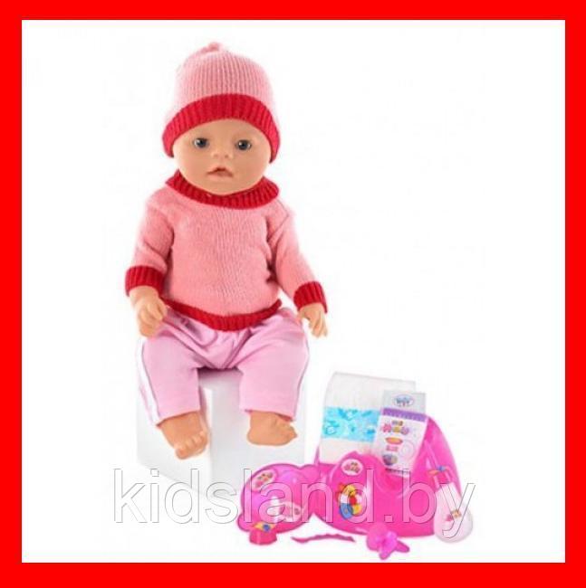 Кукла пупс Беби Долл (Baby Doll) аналог Беби Борн (Baby Born) арт. 8001-FR в розовом