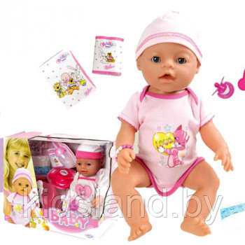 Кукла пупс  Беби Варм (Baby Warm) аналог Беби Борн (Baby Born) RT 05068-1