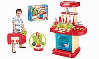 ДЕТСКАЯ ИГРОВАЯ КУХНЯ Kitchen set арт. 008-56 С КОРЗИНКОЙ ОВОЩЕЙ ЦВЕТ СИНИЙ