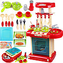 ДЕТСКАЯ ИГРОВАЯ КУХНЯ Kitchen set арт. 008-56 С КОРЗИНКОЙ ОВОЩЕЙ ЦВЕТ СИНИЙ, фото 2