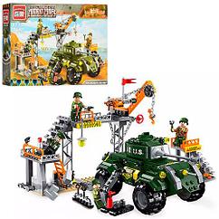 Конструктор 1712 Brick (Брик) Ремонтная база, 198 дет., аналог LEGO (Лего)