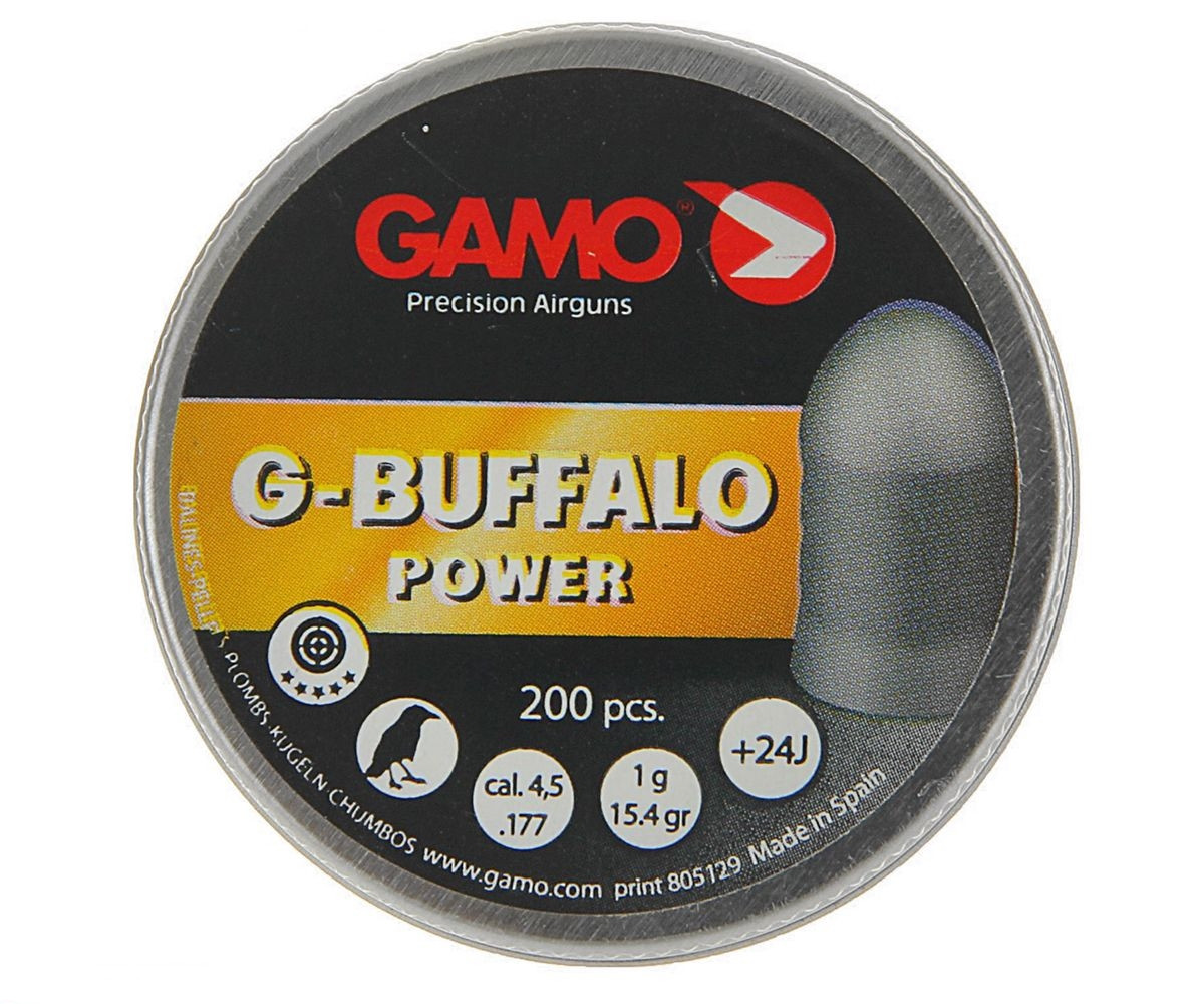 Пули Gamo "G-Buffalo" 1 гр. для пневматики 4.5 мм. (200 шт).