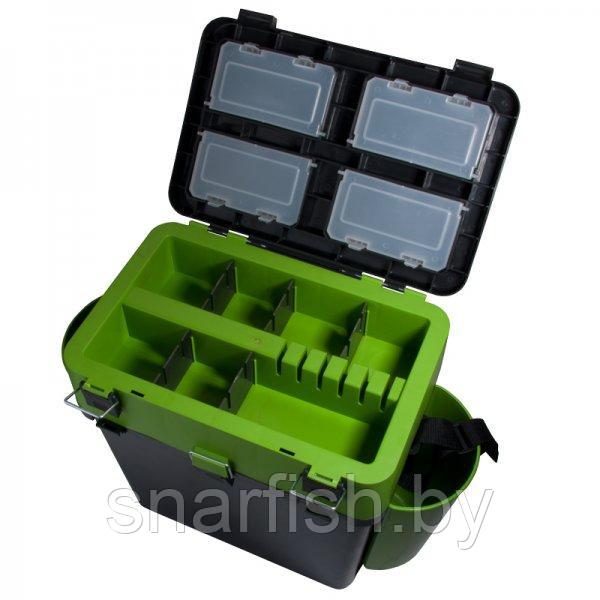 Ящик зимний рыболовный Helios FishBox, 19л, ярко зеленый - фото 2 - id-p67515489