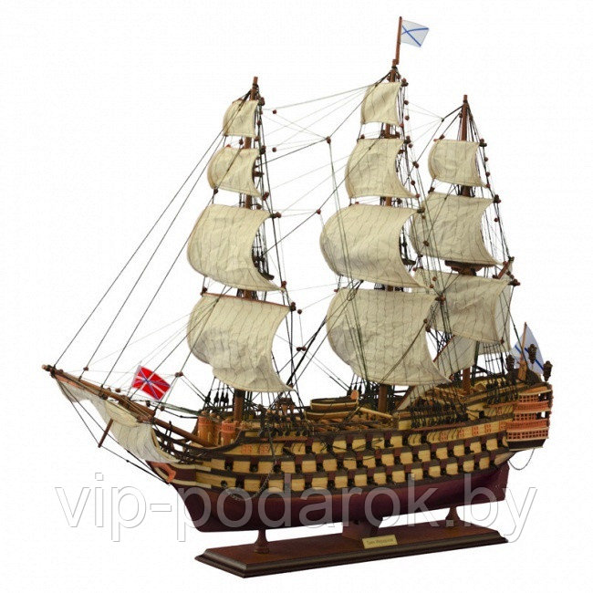 Корабль "Трех Иерархов" 1783 г 94 x 80 x 30 см - фото 1 - id-p67523362