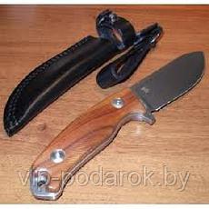 Нож Russian Bear, Stonewashed Blade, Santos Wood Handle