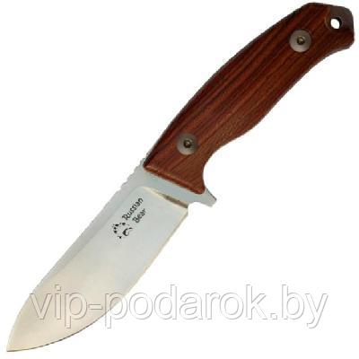 Нож Russian Bear, Satin Blade, Santos Wood Handle - фото 1 - id-p67523793