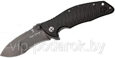 Нож Tiger Jump Flipper, Titanium Frame Lock, Carbon Fiber Inlay