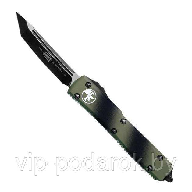 Нож автоматический выкидной Microtech Ultratech Green Camo - фото 1 - id-p67523882