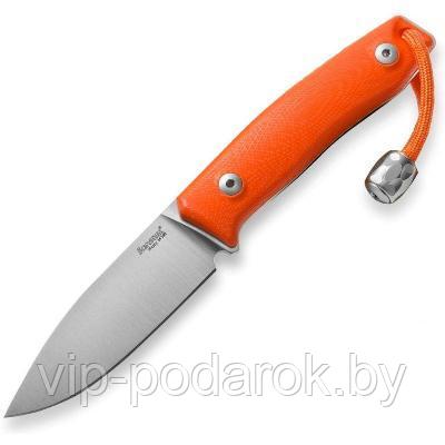 Нож M1, Satin Finish M390 Steel, Orange G-10 Handle