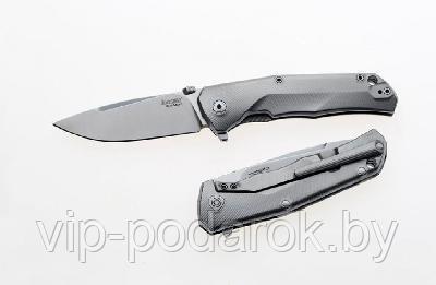 Нож T.R.E. GY - Three Rapid Exchange, Matte Titanium Handles, Gray Accents - фото 1 - id-p67523949