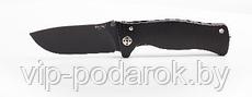 Нож SR-1, Solid® Black PVD-Coated Titanium Handle, Black PVD-Coated Sleipner Stainless Steel
