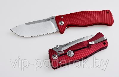 Нож SR-1, Solid® Red Anodized Aluminum Handle, Satin Finish D2 Tool Steel