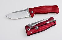 Нож SR-1, Solid® Red Anodized Aluminum Handle, Satin Finish D2 Tool Steel