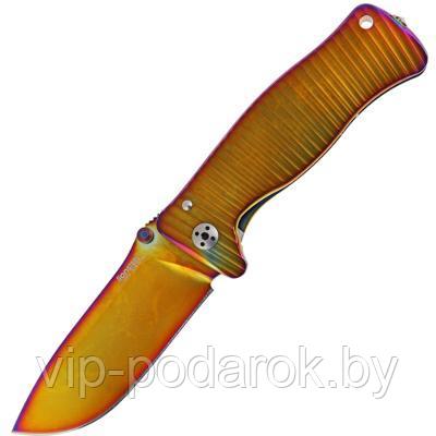 Нож SR-1, Yellow / Violet PVD-Coated Sleipner Stainless Steel