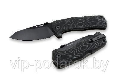 Нож TM1 Solid® Single-Piece Micarta, Black Finish Sleipner Stainless Steel - фото 1 - id-p67524012