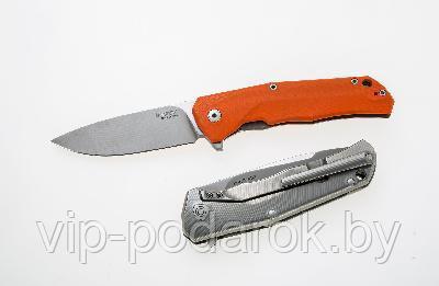Нож T.R.E. - Three Rapid Exchange, Orange G10/Matte Titanium Handle