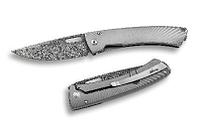 Нож TiSpine, Chad Nichols Damascus "Raindrop" Pattern