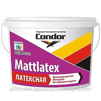 Краска Condor Mattlatex Латексная 3,75кг - фото 1 - id-p67572497