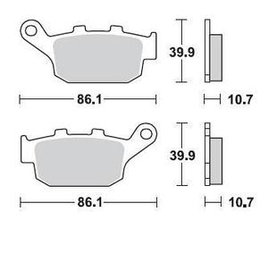 Колодки тормозные 711CM56 Braking (Италия)