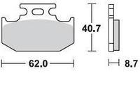 Колодки тормозные 722CM44 Braking (Италия)