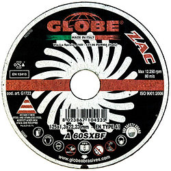Отрезной абразивный круг GLOBE ZAC 125x1,3x22.2 A60SX